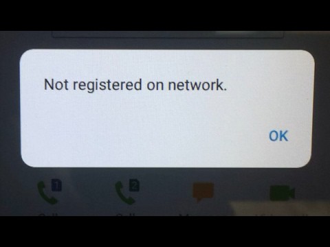 “Not Registered on Network”